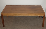 Danish Rosewood Coffee Table with fluted legs