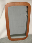 1970s Teak Mounted Hall Mirror