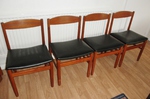 1960s Danish Style Teak Dining Chairs