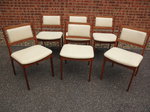 Set of 6 Danish Style Teak Dining Chairs 